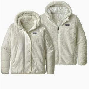 Patagonia girls reversible dawn jacket/coat L